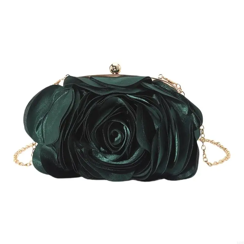 Y3NE Elegant Womens Rose Flower Satins Clutch Mini Evening Bag with Chain for Weddings and Parties Crossbody Handbag Purse
Y3NE Elegant Womens Rose Flower Satins Clutch Mini Evening Bag with Chain for Weddings and Parties Crossbody Handbag Purse
