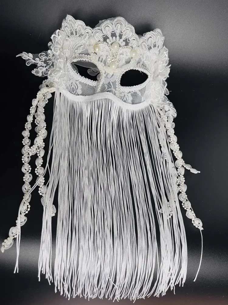 Retro Halloween Christmas Makeup Ball Party Mask, Tassel Veil Princess Mask, Stage Sexy Mask
Retro Halloween Christmas Makeup Ball Party Mask, Tassel Veil Princess Mask, Stage Sexy Mask