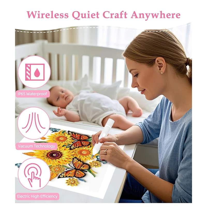 B17B Набор электрических ручек для алмазной живописи, безвощеные вакуумные алмазные художественные ручки, аксессуары для взрослых и детей
B17B Набор электрических ручек для алмазной живописи, безвощеные вакуумные алмазные художественные ручки, аксессуары для взрослых и детей