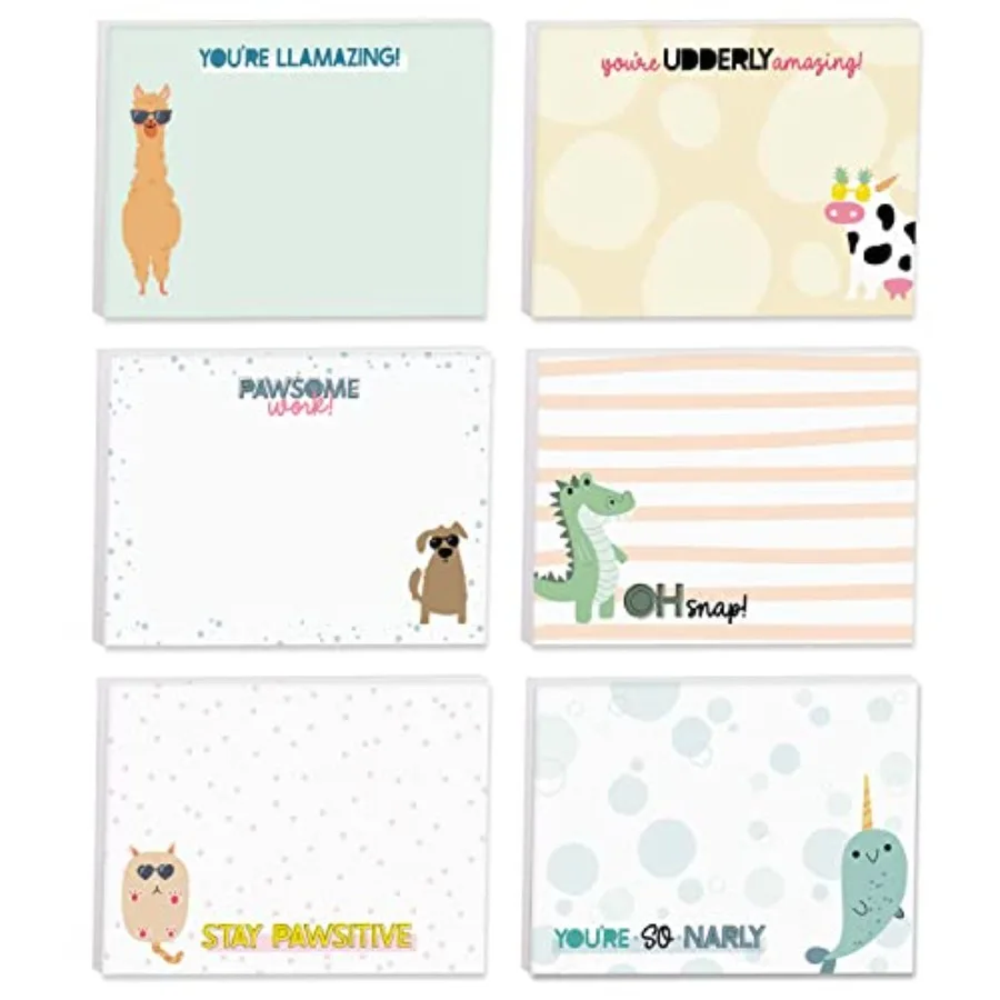 Pun Sticky Note Pads/ 4" x 3" Clever Sticky Notes/Set of 6 Pads/ 50 Sheets Per Pad/Trendy Gift Idea/Made in The USA
Pun Sticky Note Pads/ 4" x 3" Clever Sticky Notes/Set of 6 Pads/ 50 Sheets Per Pad/Trendy Gift Idea/Made in The USA