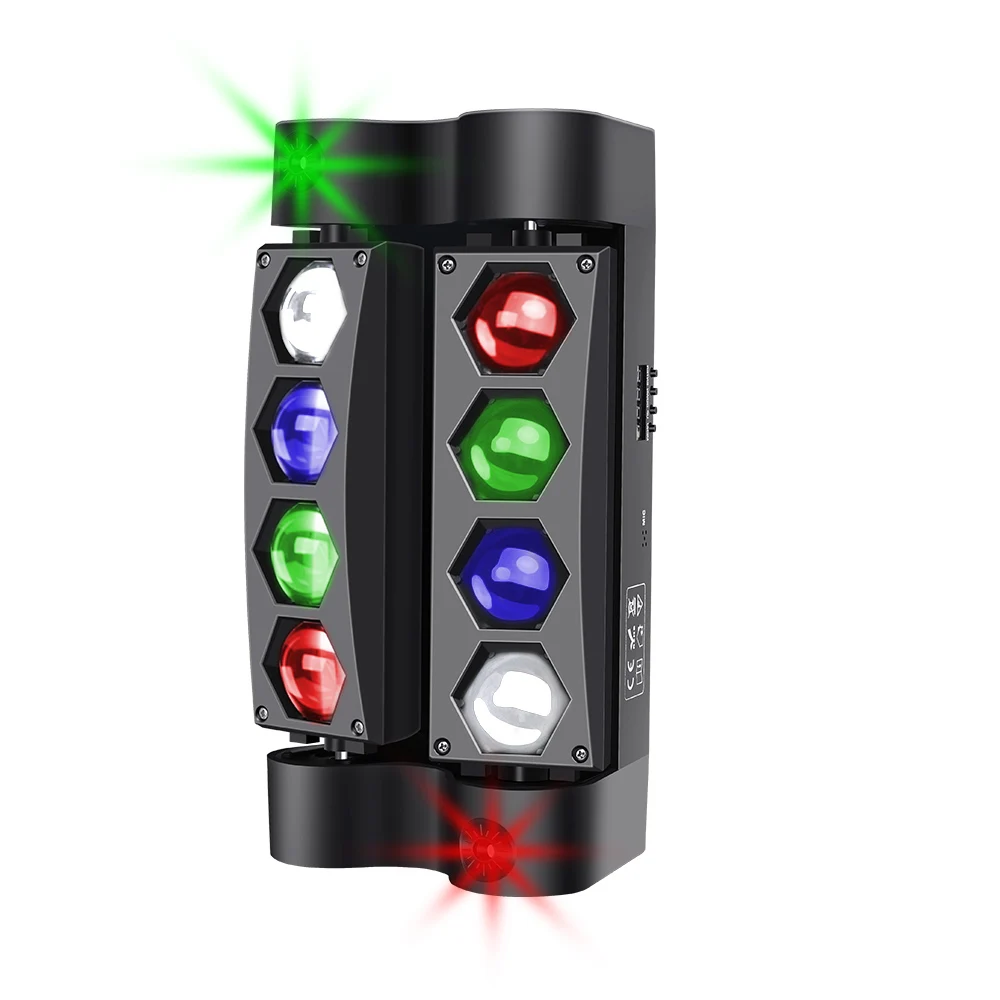 Sunart 8*5W LED RGBW LED Spider Moving Head Light With Starry Laser DMX Stage Effect Fixture For DJ Disco Night Clubs Bars Event
Sunart 8*5W LED RGBW LED Spider Moving Head Light With Starry Laser DMX Stage Effect Fixture For DJ Disco Night Clubs Bars Event