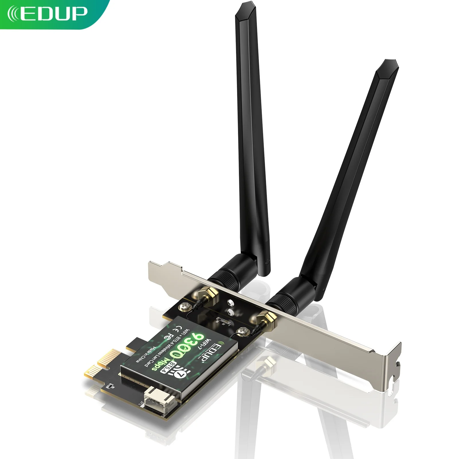 EDUP BE9720 WiFi 7 Tri-Band PCIe Network Card BE9300 MT7927 Chip with Bluetooth 5.4 PCIE Wireless Network Card for Desktop PC
EDUP BE9720 WiFi 7 Tri-Band PCIe Network Card BE9300 MT7927 Chip with Bluetooth 5.4 PCIE Wireless Network Card for Desktop PC