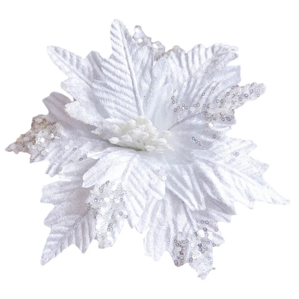 1pc 25CM Sequined Flannel Simulation Christmas Flower Gold Silver Pink White Green Sequined Velvet Handmade Christmas Flowers
1pc 25CM Sequined Flannel Simulation Christmas Flower Gold Silver Pink White Green Sequined Velvet Handmade Christmas Flowers