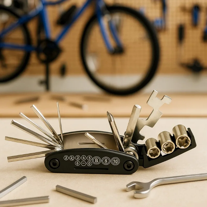 Многофункциональный складной набор инструментов для ремонта 16 в 1, портативный гаечный ключ, гайка, набор отверток для шин для обслуживания автомобиля, велосипеда, мотоцикла
Многофункциональный складной набор инструментов для ремонта 16 в 1, портативный гаечный ключ, гайка, набор отверток для шин для обслуживания автомобиля, велосипеда, мотоцикла