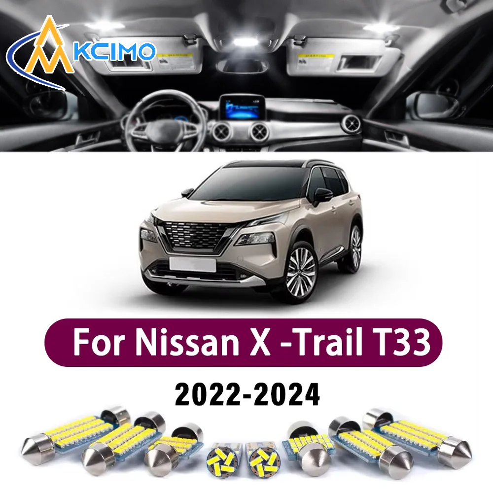 High Lumen CANBUS Error Free LED Interior Light Kit For Nissan X -Trail T33 2022-2024 Door Trunk Reading Dome Lamp Bulbs Set
High Lumen CANBUS Error Free LED Interior Light Kit For Nissan X -Trail T33 2022-2024 Door Trunk Reading Dome Lamp Bulbs Set