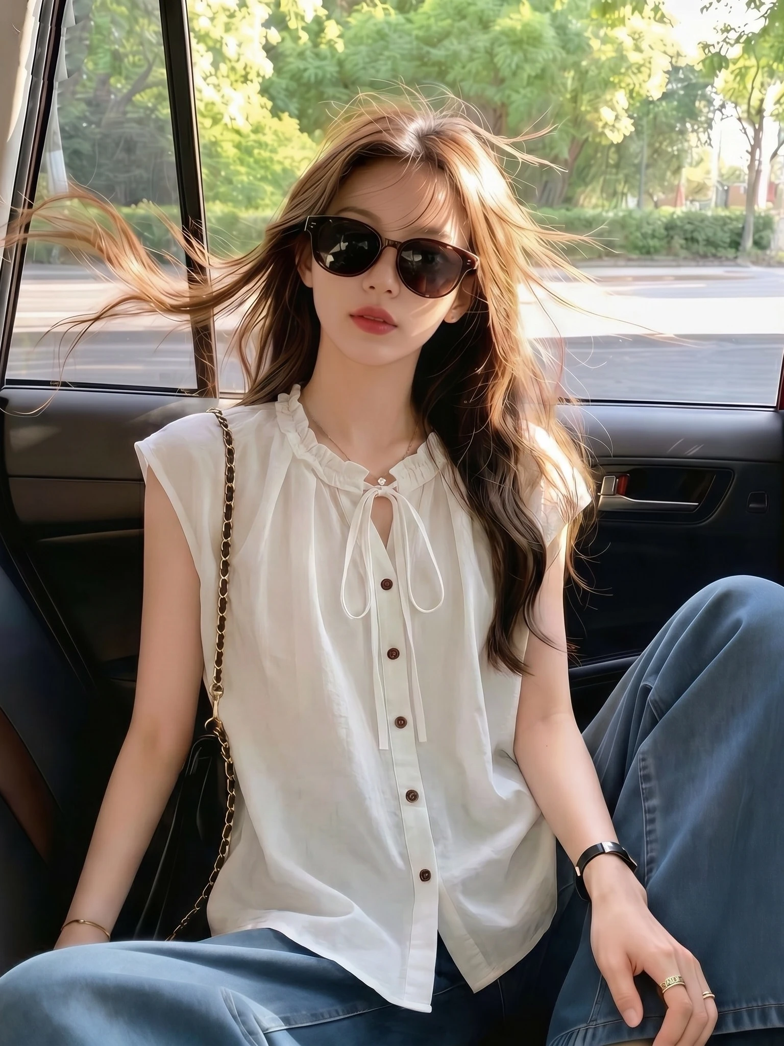 Stylish Wooden Short Sleeve Shirt Women's Fashion Shoulder Length Beautiful Top Korean Style Casual Commute Wind Loose Fit
Stylish Wooden Short Sleeve Shirt Women's Fashion Shoulder Length Beautiful Top Korean Style Casual Commute Wind Loose Fit
