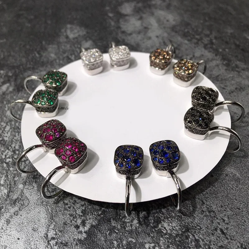925 Sterling Silver Crystal Hive Honeycomb Style Black Purple Yellow Color Crystal Drop Earring For Women Fashion Jewelry
925 Sterling Silver Crystal Hive Honeycomb Style Black Purple Yellow Color Crystal Drop Earring For Women Fashion Jewelry
