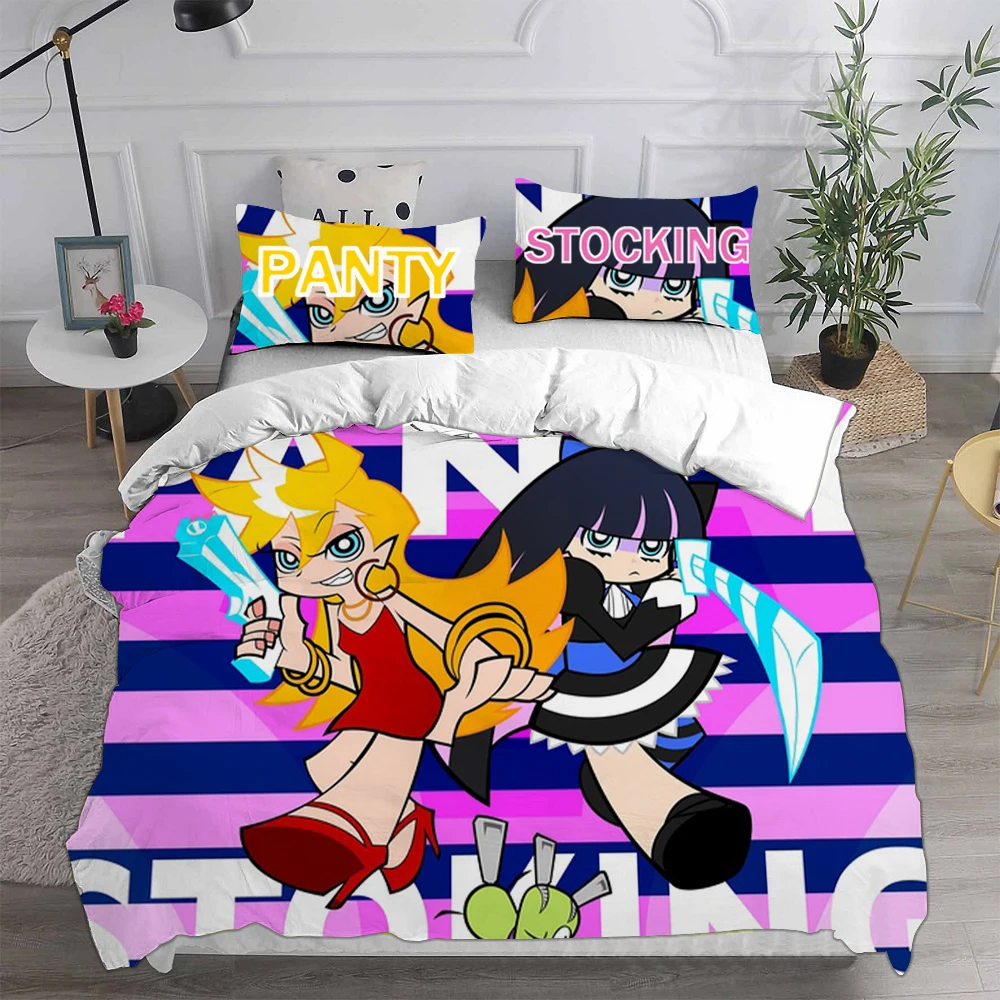 Anime Panty Stocking With Garterbelt Theme Bedding Set - Comforter Duvet Cover Pillow Case - 2-3 Piece Set For Kids & Adults
Anime Panty Stocking With Garterbelt Theme Bedding Set - Comforter Duvet Cover Pillow Case - 2-3 Piece Set For Kids & Adults