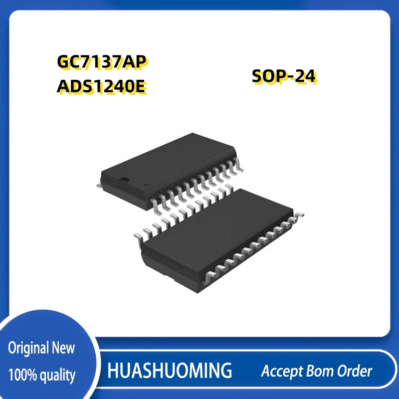 10Pcs/Lot NEW GC7137AP GC7137 7137 GC7137A GC ADS1240E ADS1240 1240 SOP-24
10Pcs/Lot NEW GC7137AP GC7137 7137 GC7137A GC ADS1240E ADS1240 1240 SOP-24