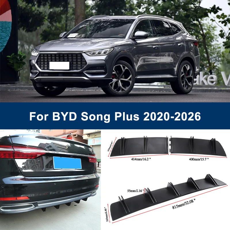 2-Segment Shark Fin Rear Diffuser For BYD Song Plus 2020-2026 2025 2022 Rear Bumper Lip Splitter Chassis Spoiler Tuning Parts
2-Segment Shark Fin Rear Diffuser For BYD Song Plus 2020-2026 2025 2022 Rear Bumper Lip Splitter Chassis Spoiler Tuning Parts