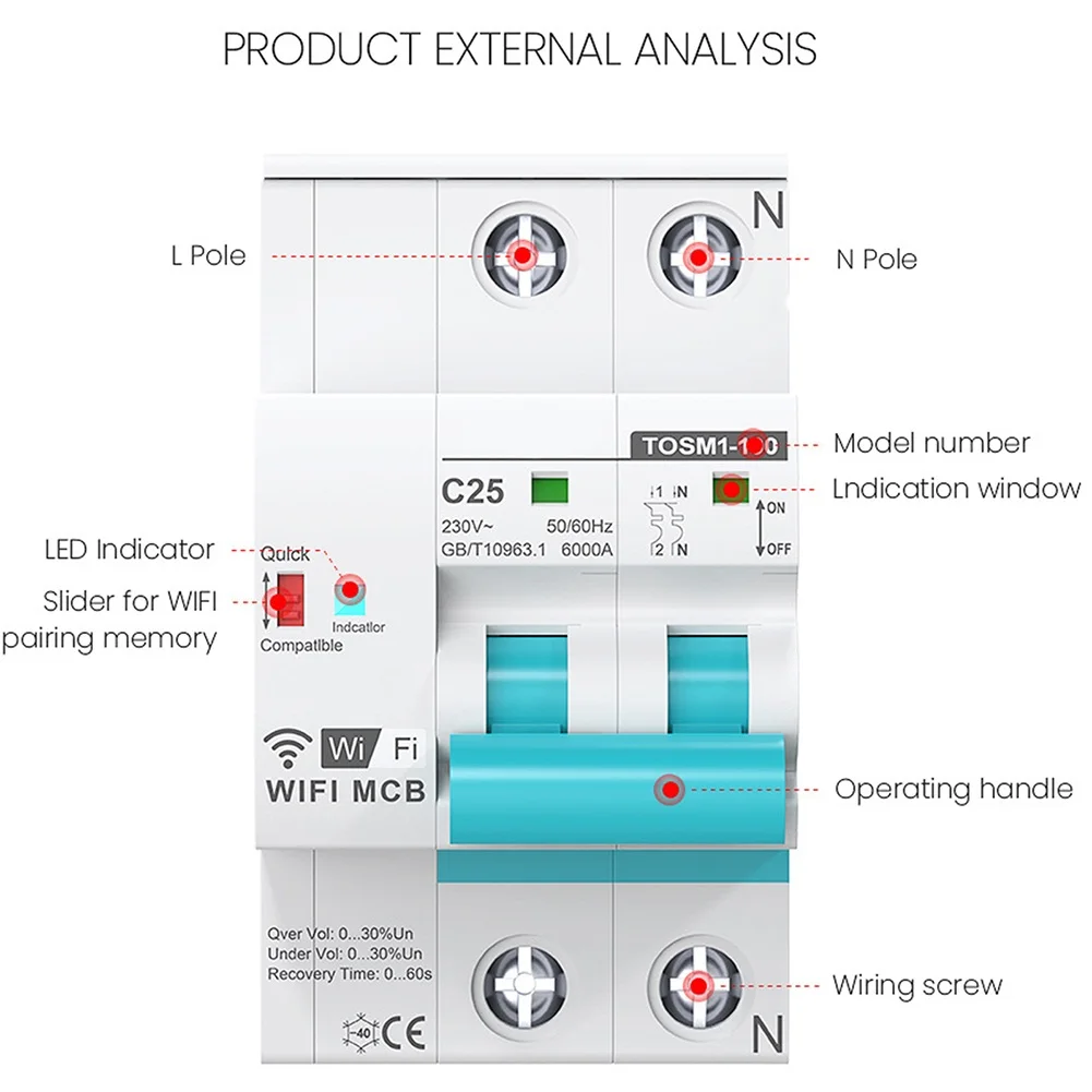 Control Water Heater Remote Control Switch Din Rail Circuit Breaker Undervoltage Protection Voice Control Overload Protection
Control Water Heater Remote Control Switch Din Rail Circuit Breaker Undervoltage Protection Voice Control Overload Protection