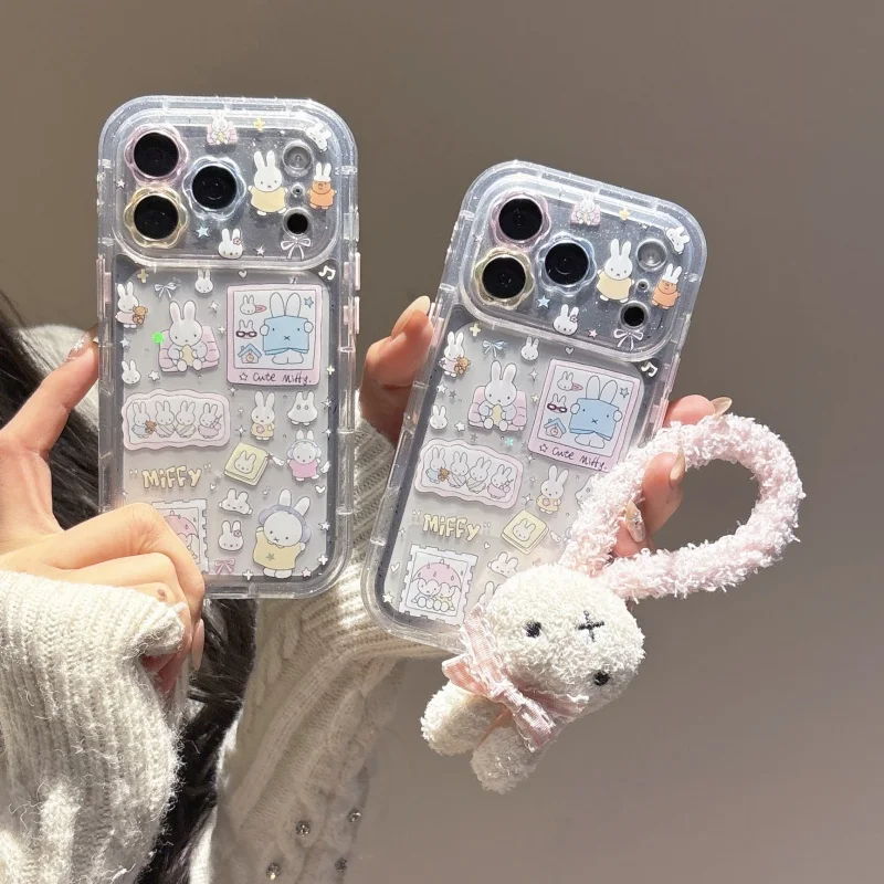Cute illustration cartoon Miffy Sparkling phone Case For iPhone 13 14 15 16 17 Pro Max Lovely Glitter Miffy Furry Wrist Strap
Cute illustration cartoon Miffy Sparkling phone Case For iPhone 13 14 15 16 17 Pro Max Lovely Glitter Miffy Furry Wrist Strap