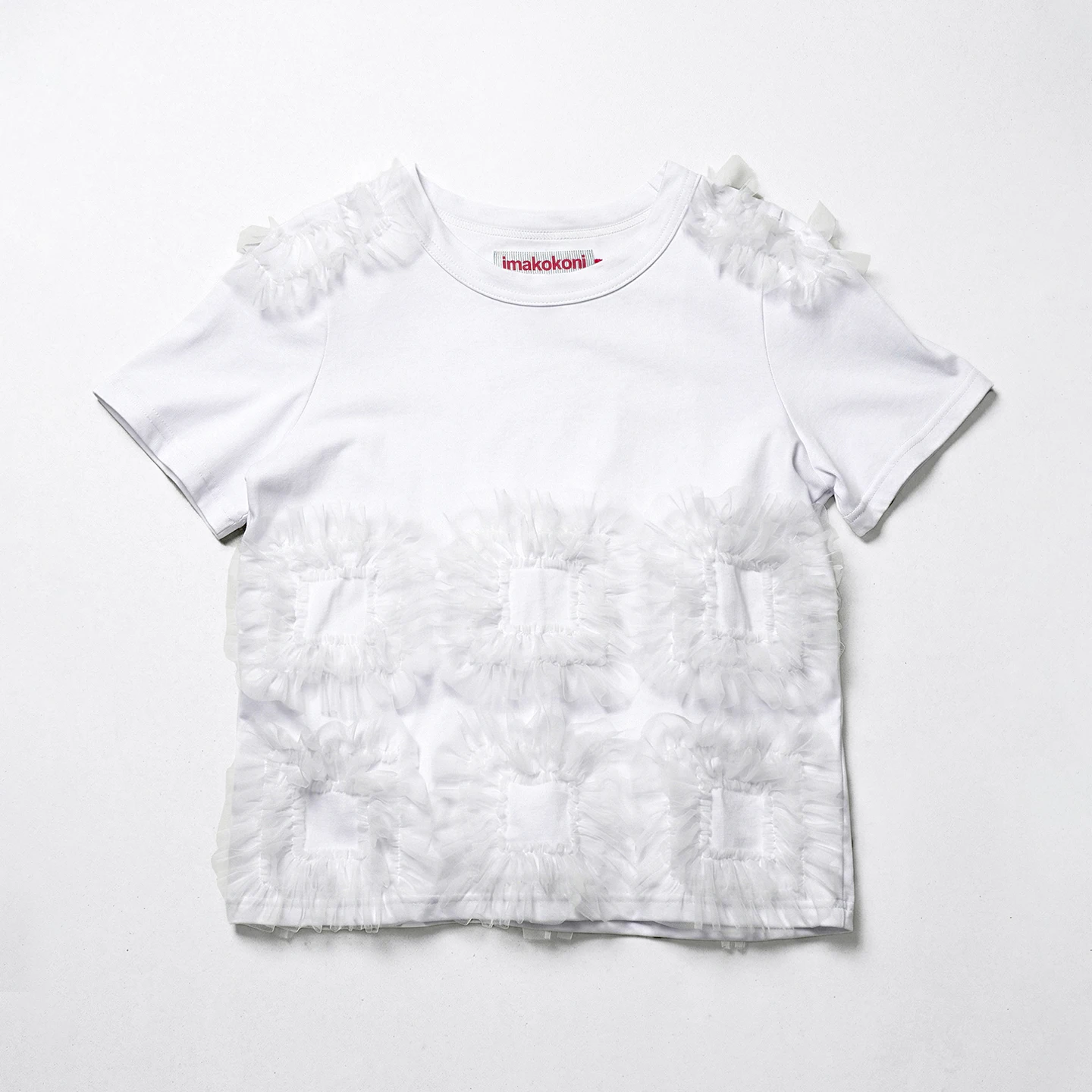 Square mesh flower T-shirt for women imakokoni original summer pure cotton slimming casual short sleeved top 265457
Square mesh flower T-shirt for women imakokoni original summer pure cotton slimming casual short sleeved top 265457