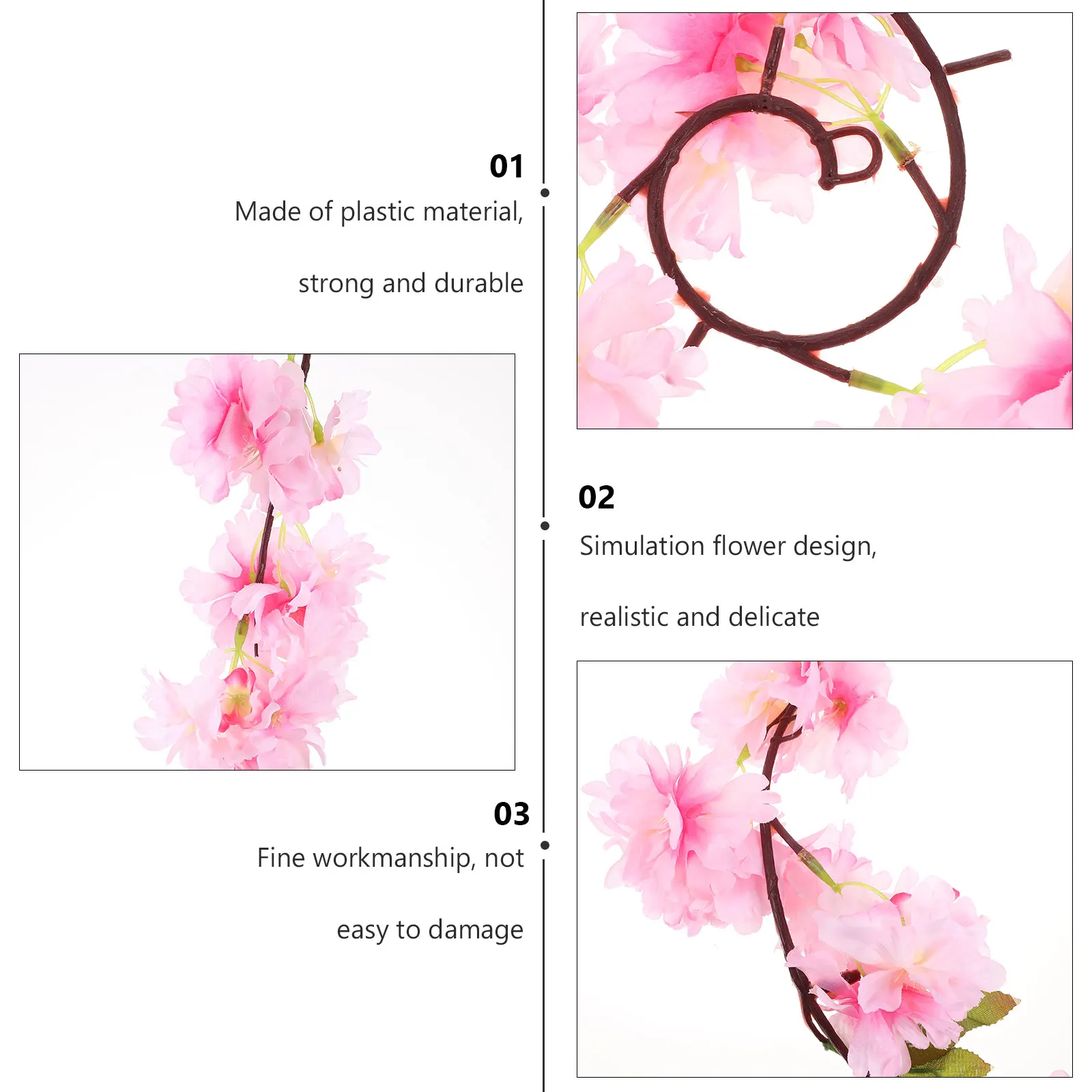 Simulated Cherry Blossom Vine String Hanging Flowers Faux Outdoor Fake Wedding Florals Artificial Plastic Simulation Rattan
Simulated Cherry Blossom Vine String Hanging Flowers Faux Outdoor Fake Wedding Florals Artificial Plastic Simulation Rattan
