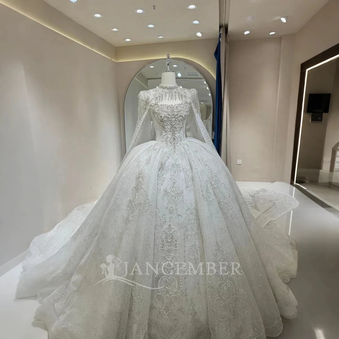 Customized Ball Gown Wedding Dresses Tassel Long Sleeves Square Collar Sequins Diamonds Ruffles Bridal Gowns Vestina De Novia
Customized Ball Gown Wedding Dresses Tassel Long Sleeves Square Collar Sequins Diamonds Ruffles Bridal Gowns Vestina De Novia