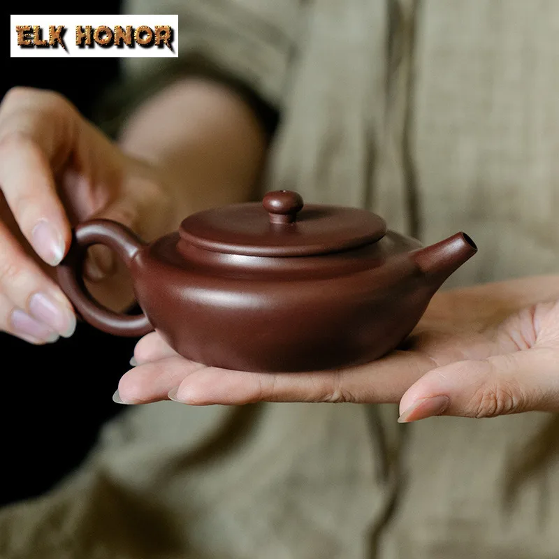 Чайник из фиолетовой глины ручной работы MingZhen, 125 мл, с заварочным ситечком, для приготовления чая, подарочная посуда
Чайник из фиолетовой глины ручной работы MingZhen, 125 мл, с заварочным ситечком, для приготовления чая, подарочная посуда