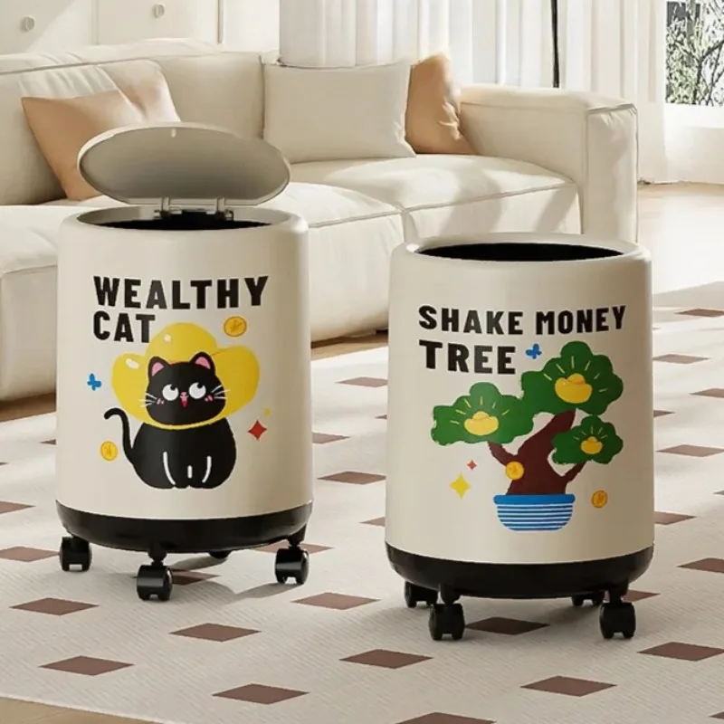 Cream Style Covered Trash Can, Aesthetic Mobile Waste Bin, Bedroom Paper Bucket, Elegant Living Room Fruit Garbage Bin
Cream Style Covered Trash Can, Aesthetic Mobile Waste Bin, Bedroom Paper Bucket, Elegant Living Room Fruit Garbage Bin