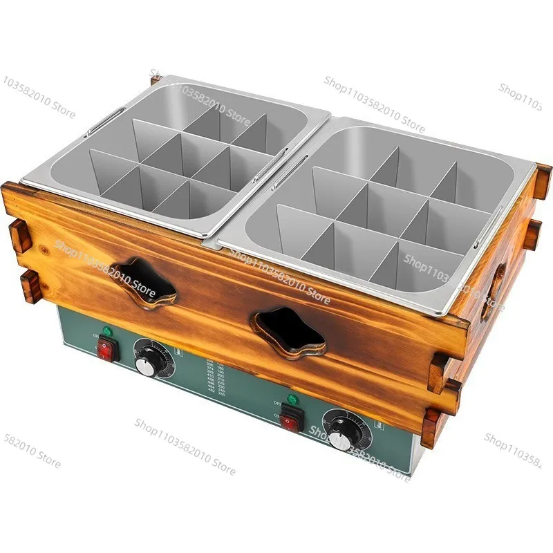 Professional 18-Qt Dual Basin Electric Oden Cooker, Rectangular Japanese Hot Pot Machine for Food Warming
Professional 18-Qt Dual Basin Electric Oden Cooker, Rectangular Japanese Hot Pot Machine for Food Warming