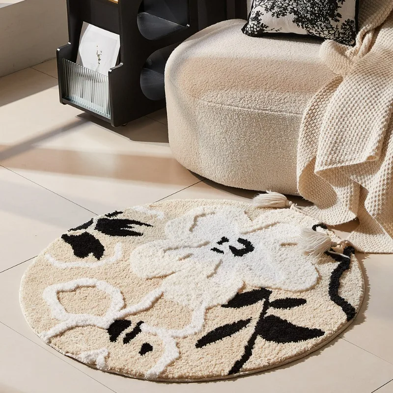 French Cream Style Plush Circular Carpet, 3D Bedroom Room, Luxurious Feeling, Bedside Living Room, Coffee Table Blanket
French Cream Style Plush Circular Carpet, 3D Bedroom Room, Luxurious Feeling, Bedside Living Room, Coffee Table Blanket