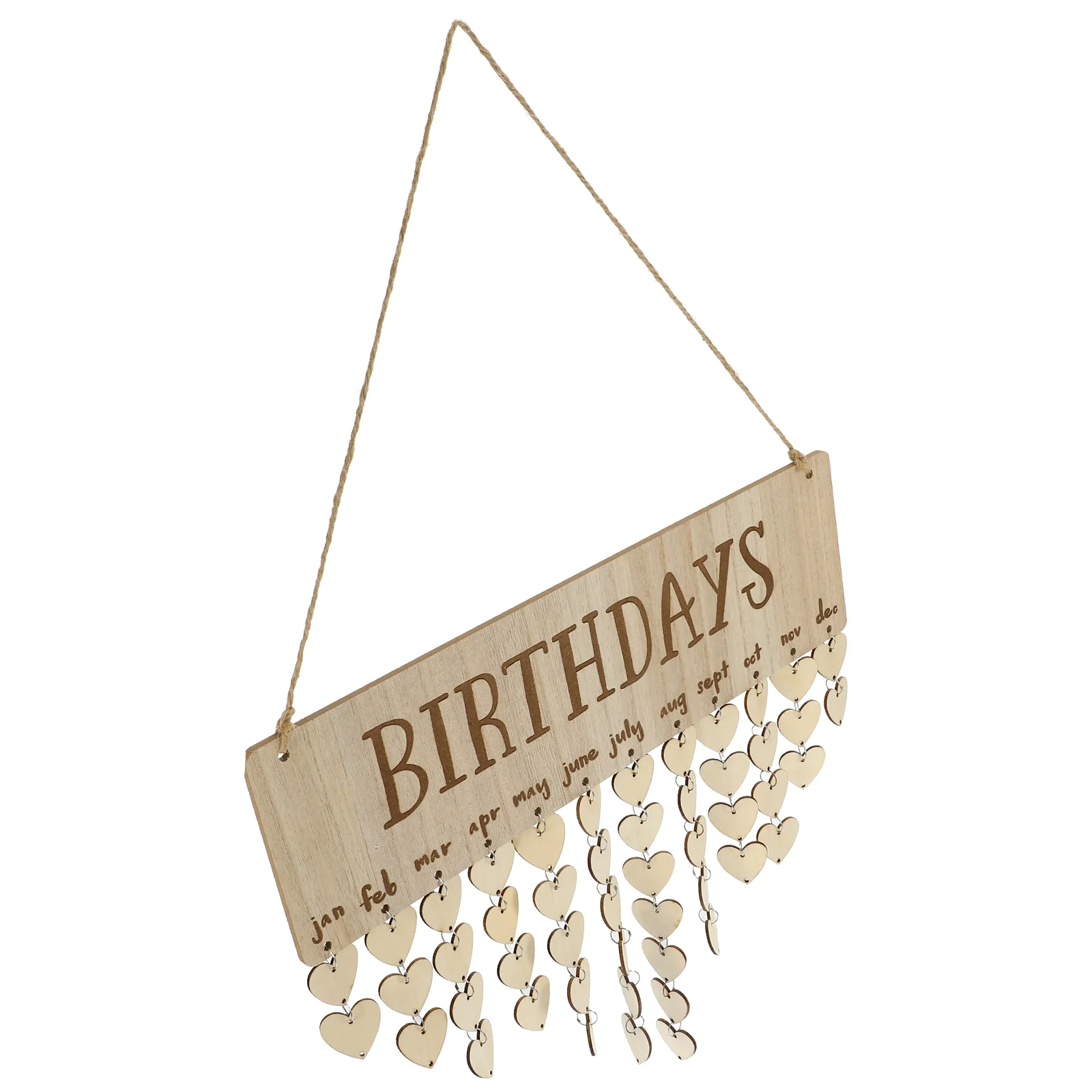 Wooden Hanging Calendar Home Decor Birthday Reminder Plaque Reusable Family Wall Sign Handmade Craft Personalized Gift
Wooden Hanging Calendar Home Decor Birthday Reminder Plaque Reusable Family Wall Sign Handmade Craft Personalized Gift