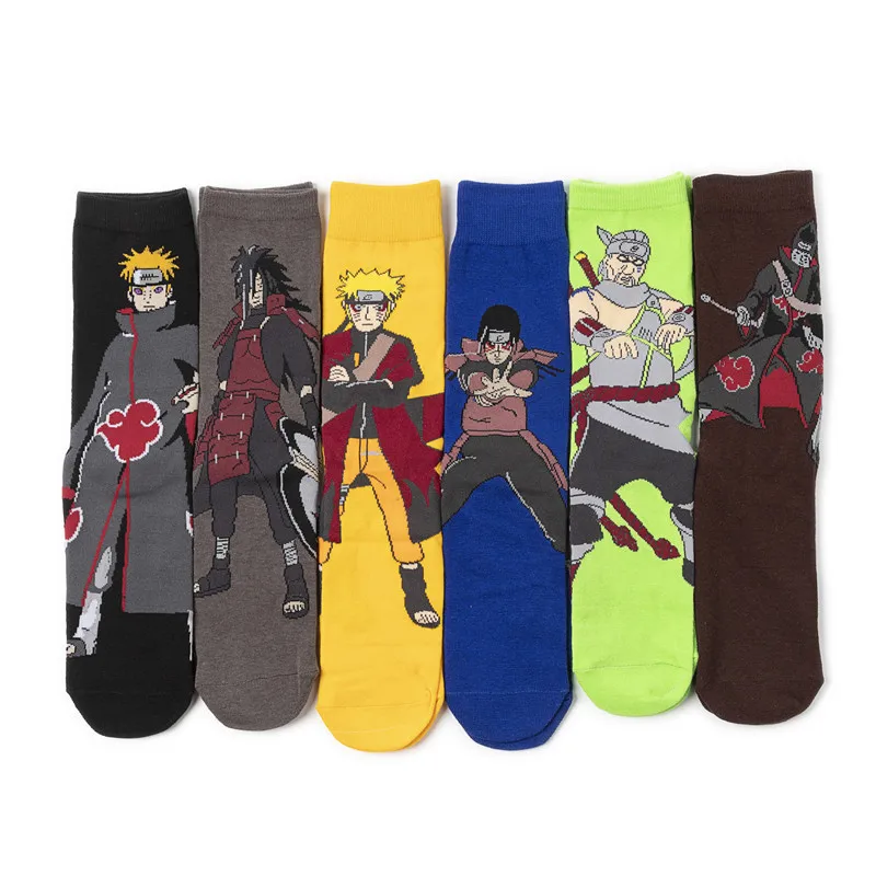 6Pairs for Naruto Mid length socks sweat absorbing anime trendy socks Hip Hop Street Fashion for Men Women
6Pairs for Naruto Mid length socks sweat absorbing anime trendy socks Hip Hop Street Fashion for Men Women