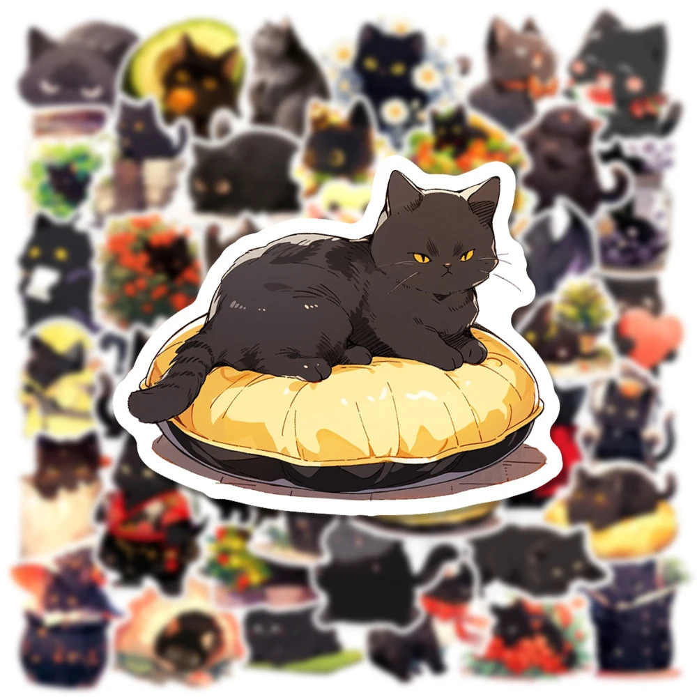 10/30/50pcs Cute Animal Black Cat Cartoon Stickers Decals DIY Laptop Guitar Notebook Phone Suitcase Decoration Sticker Kids Toys
10/30/50pcs Cute Animal Black Cat Cartoon Stickers Decals DIY Laptop Guitar Notebook Phone Suitcase Decoration Sticker Kids Toys
