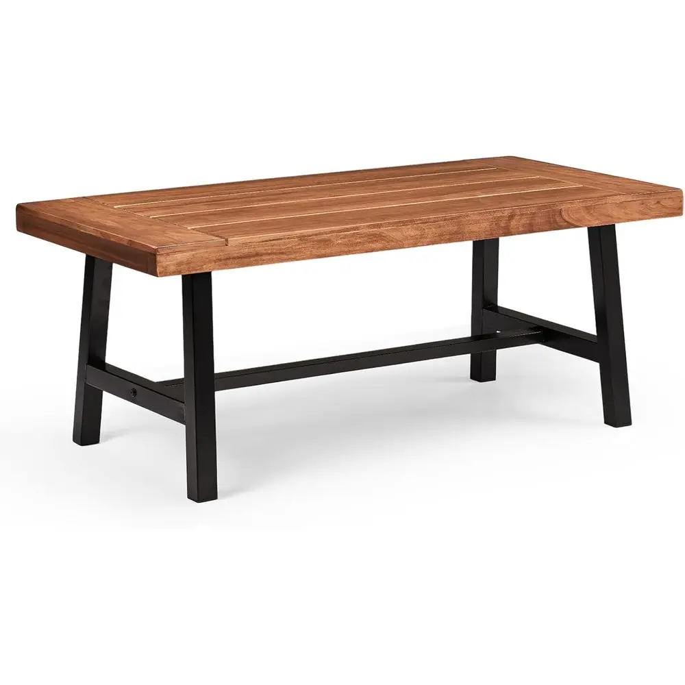 Durable Outdoor Wooden Coffee Table - 350lbs Capacity, Weather-Resistant, Solid Wood Top & Rust-Free Steel Base for Patio, Balco
Durable Outdoor Wooden Coffee Table - 350lbs Capacity, Weather-Resistant, Solid Wood Top & Rust-Free Steel Base for Patio, Balco