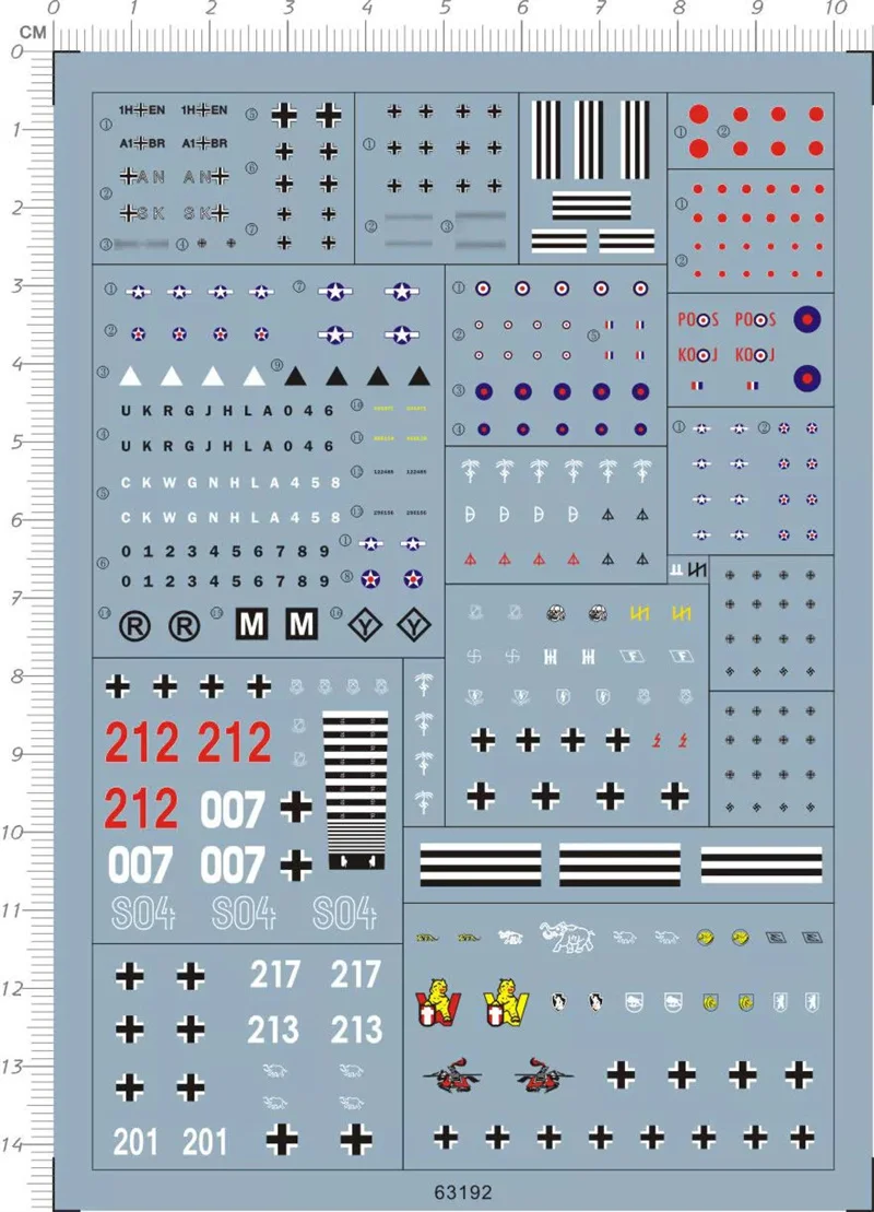 1/700 Scale WWII UK US Airforce Tiger Tank Military Insignia Marking Water Slide Decal 63192
1/700 Scale WWII UK US Airforce Tiger Tank Military Insignia Marking Water Slide Decal 63192