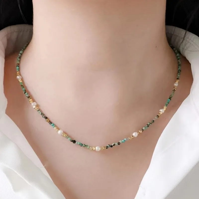 Minar Handmade Colorful Natural Stone Freshwater Pearl Beaded Necklace for Women 14K Real Gold Plated Copper Strand Chain Choker
Minar Handmade Colorful Natural Stone Freshwater Pearl Beaded Necklace for Women 14K Real Gold Plated Copper Strand Chain Choker