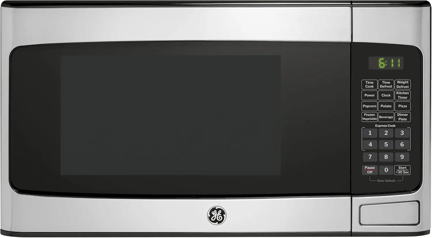 GCST11X1WSS Микроволновая печь, 950 Вт, 6 настроек автоматического приготовления пищи, технология блокировки детей,
GCST11X1WSS Микроволновая печь, 950 Вт, 6 настроек автоматического приготовления пищи, технология блокировки детей,
