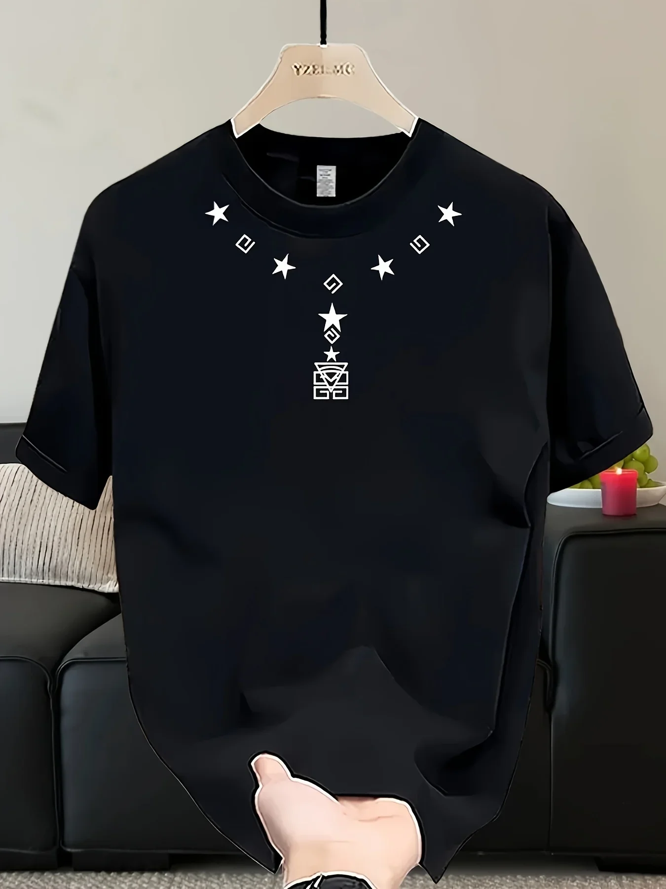 Summer men's fashion brand letter necklace printed T-shirt, 100% pure cotton loose casual short-sleeved clothing
Summer men's fashion brand letter necklace printed T-shirt, 100% pure cotton loose casual short-sleeved clothing