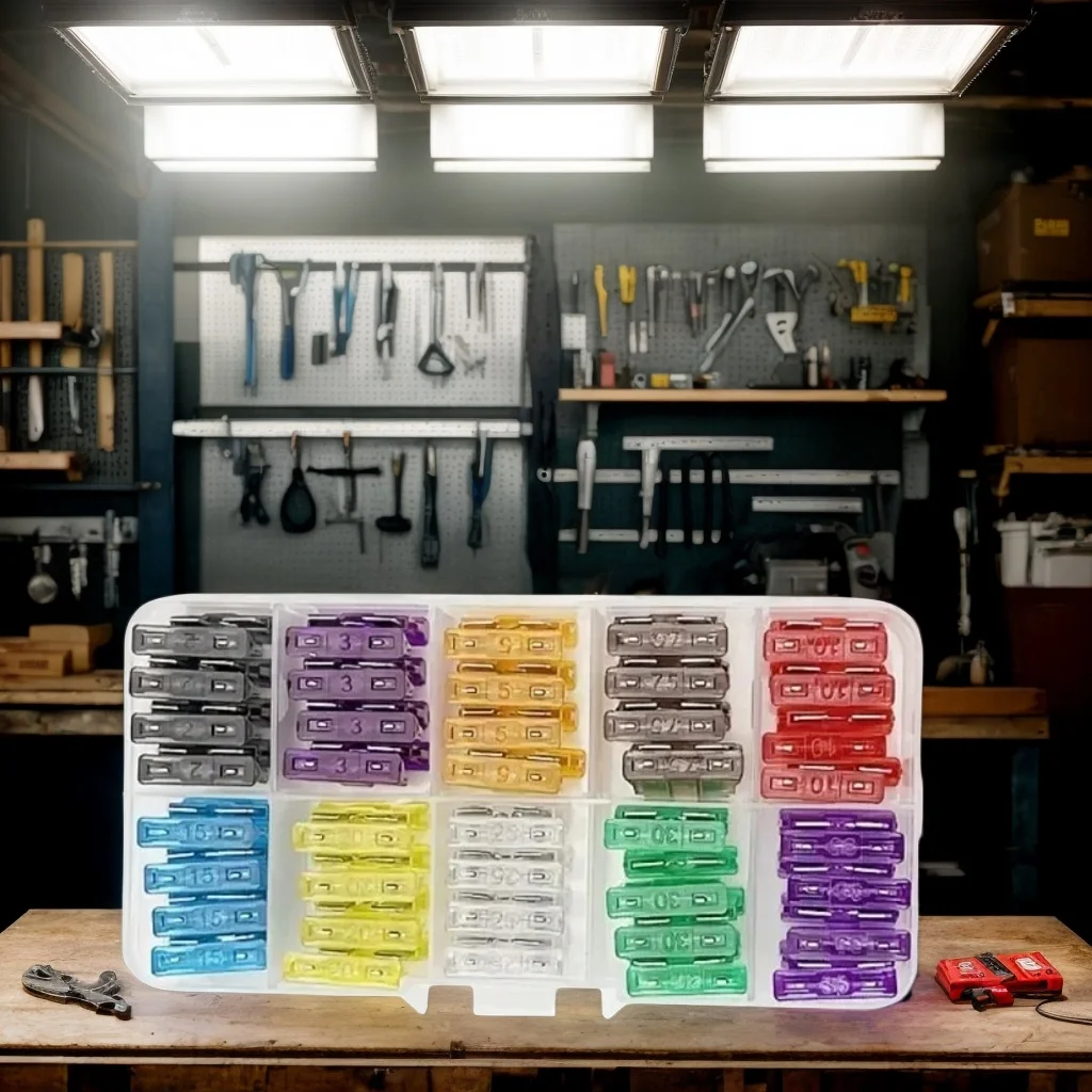 140-Piece Universal Automotive Fuse Kit - Assorted 2A-40A Aluminum Alloy Fuses with Clip for Cars & Trucks
140-Piece Universal Automotive Fuse Kit - Assorted 2A-40A Aluminum Alloy Fuses with Clip for Cars & Trucks