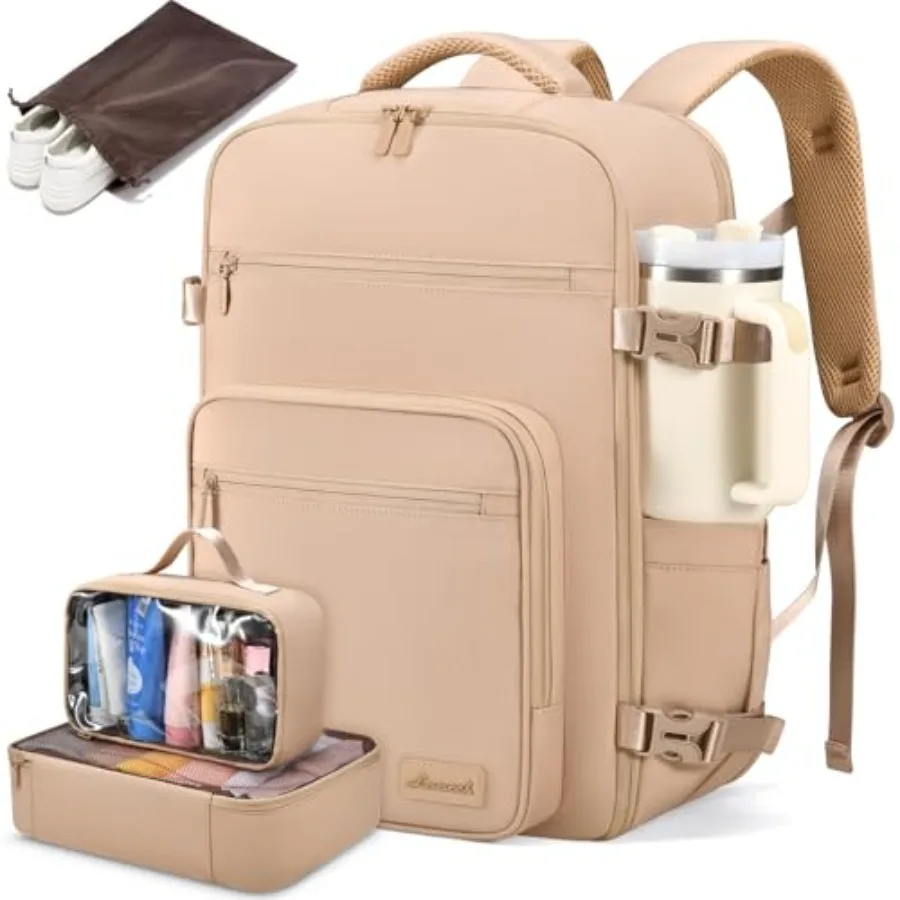 Travel Backpack For Women, 40L Carry On Backpack Flight Approved, TSA Personal Item Travel Bag Fits 17 Inch Laptop, Business We
Travel Backpack For Women, 40L Carry On Backpack Flight Approved, TSA Personal Item Travel Bag Fits 17 Inch Laptop, Business We