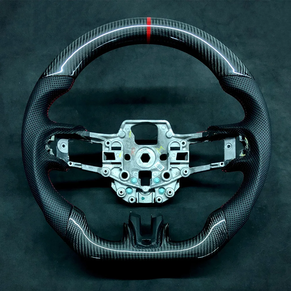 Custom Real Carbon Fiber Steering Wheel with Trim with Heated for Ford Mustang 2015 2016 2017
Custom Real Carbon Fiber Steering Wheel with Trim with Heated for Ford Mustang 2015 2016 2017