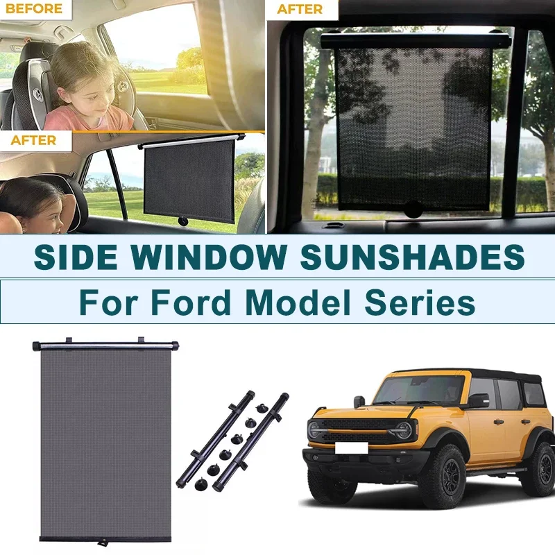 2Pcs UV Protection Retractable Car Side Window Sun Shade Roller Blinds For Ford Focus Fiesta Mustang Escape Explorer Edge F150
2Pcs UV Protection Retractable Car Side Window Sun Shade Roller Blinds For Ford Focus Fiesta Mustang Escape Explorer Edge F150