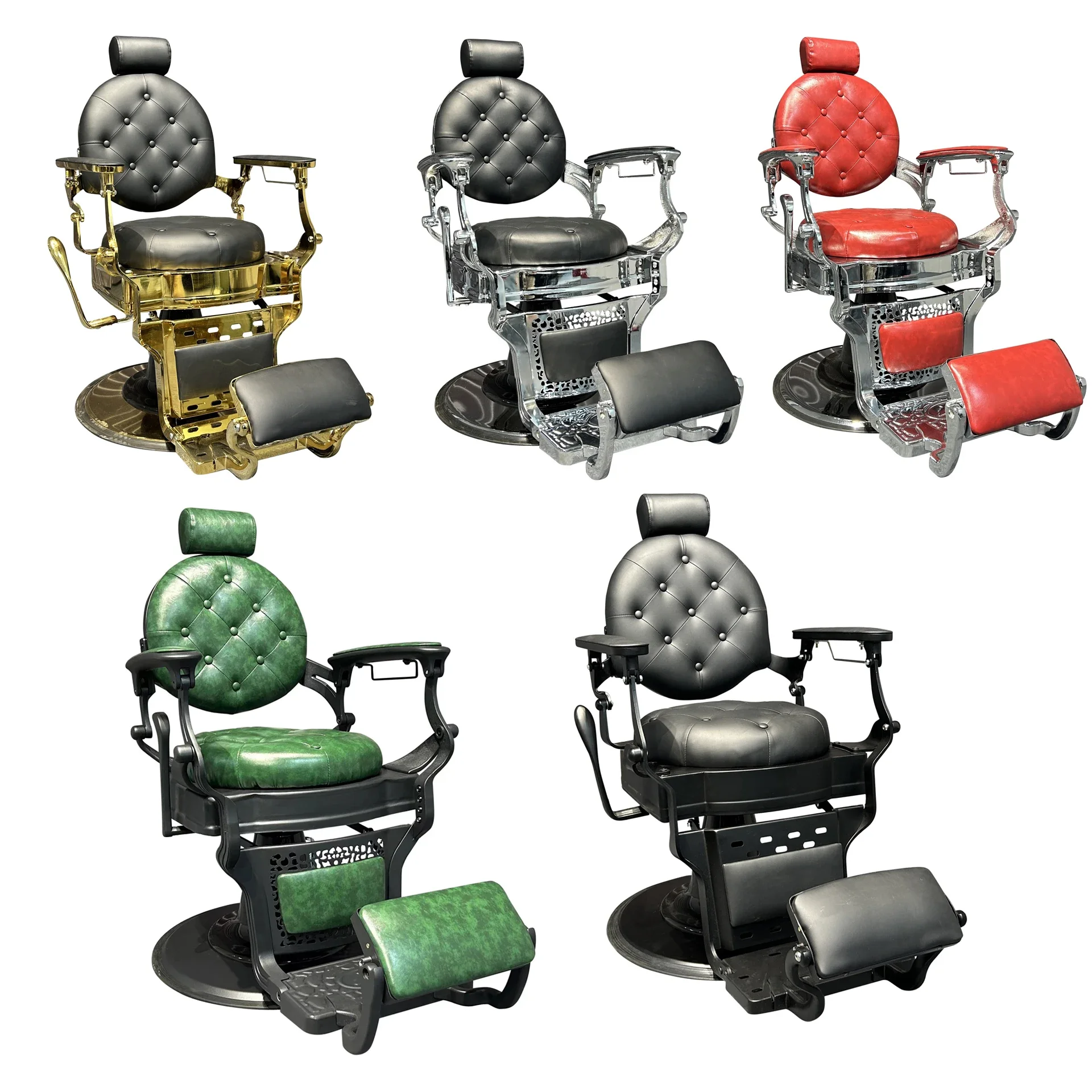 Fashion Gold Red Classic Black Vintage Belmont Barber Chair Hydraulic Pump Reclining Chair Barber for Hair Salon
Fashion Gold Red Classic Black Vintage Belmont Barber Chair Hydraulic Pump Reclining Chair Barber for Hair Salon