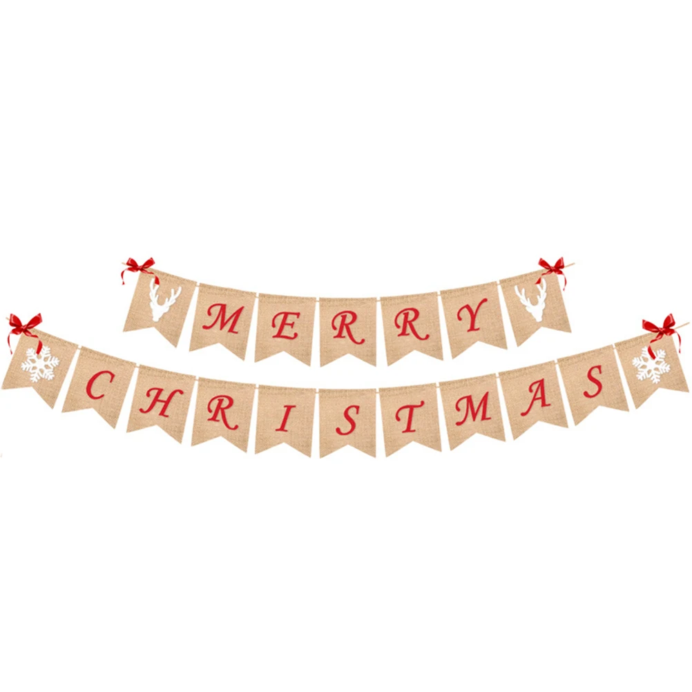 Christmas Banner Decoration Garland Burlap Bunting Party Hanging Festive Holiday cheerful Atmosphere Christmas Design Indoor
Christmas Banner Decoration Garland Burlap Bunting Party Hanging Festive Holiday cheerful Atmosphere Christmas Design Indoor