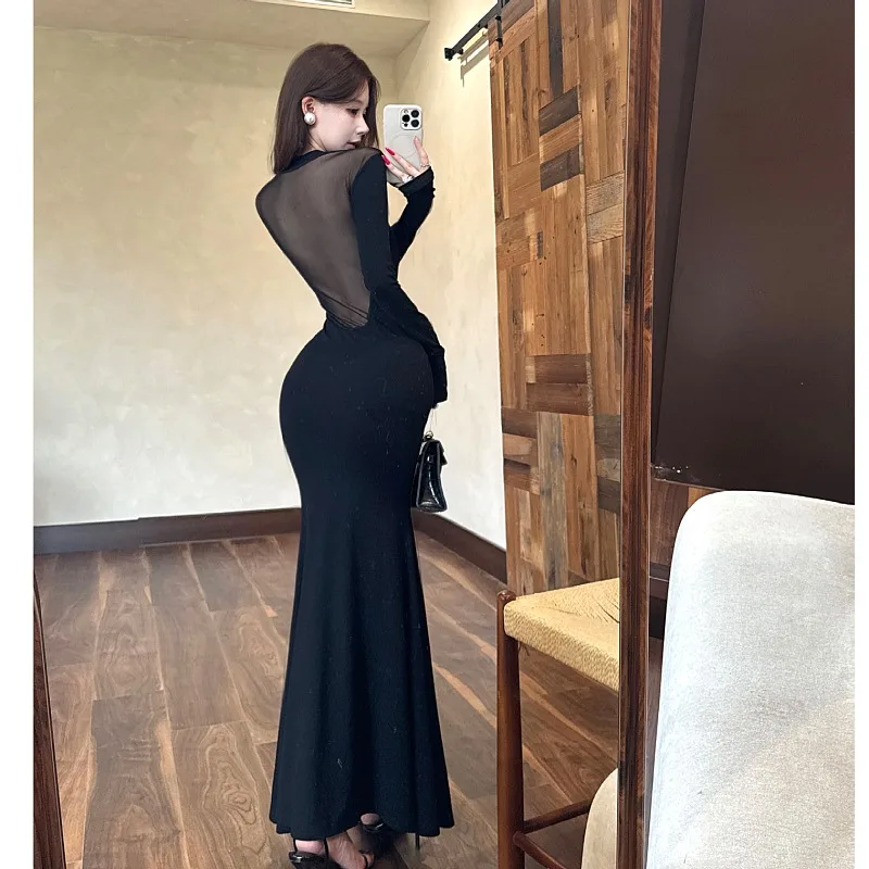 НОВОЕ платье с длинными рукавами 2026, осенне-зимнее новое облегающее сексуальное женское облегающее платье
НОВОЕ платье с длинными рукавами 2026, осенне-зимнее новое облегающее сексуальное женское облегающее платье