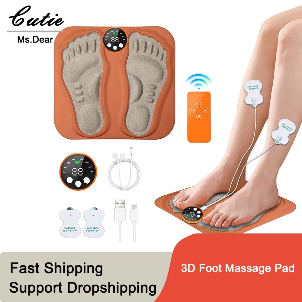 3D Foot Massage Pad Micro-current Pulse Feet Muscle Stimulator Blood Circulation Relief Pain Slim Leg Foot Relax Massager Mat
3D Foot Massage Pad Micro-current Pulse Feet Muscle Stimulator Blood Circulation Relief Pain Slim Leg Foot Relax Massager Mat