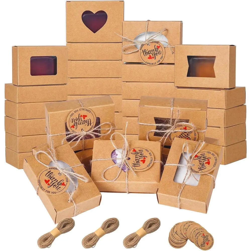 100 Pcs Soap Boxes or Homemade Soap Boxes Packaging Krat with Clear Windows 3.9 x 2.8 x 1.2 Inch Empty, Mg Supplies, Present Tre
100 Pcs Soap Boxes or Homemade Soap Boxes Packaging Krat with Clear Windows 3.9 x 2.8 x 1.2 Inch Empty, Mg Supplies, Present Tre