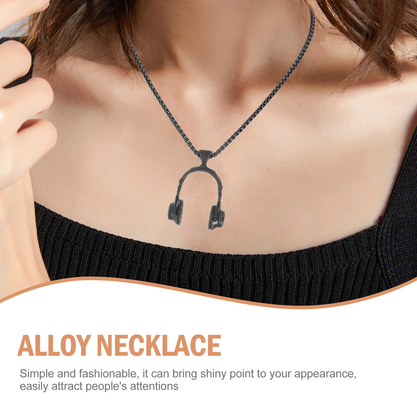 3Pcs Music Headset Pendant Necklaces Alloy Simple Pendant Necklace Party Neck Jewelry Universal Clavicle Chain Gift
3Pcs Music Headset Pendant Necklaces Alloy Simple Pendant Necklace Party Neck Jewelry Universal Clavicle Chain Gift