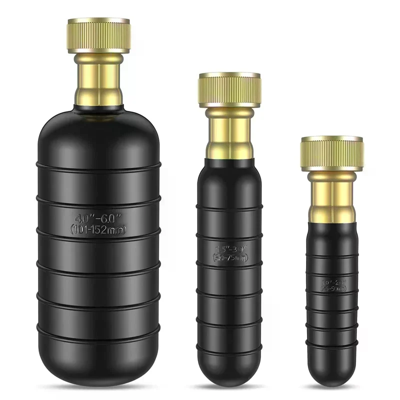 Drain Bladder Fits 1" To 2", 1.5" To 3", 4" To 6" Pipes Rubber Cleaning Bladder, Used For Sewer, Water Pipe Dredging Cleaning
Drain Bladder Fits 1" To 2", 1.5" To 3", 4" To 6" Pipes Rubber Cleaning Bladder, Used For Sewer, Water Pipe Dredging Cleaning
