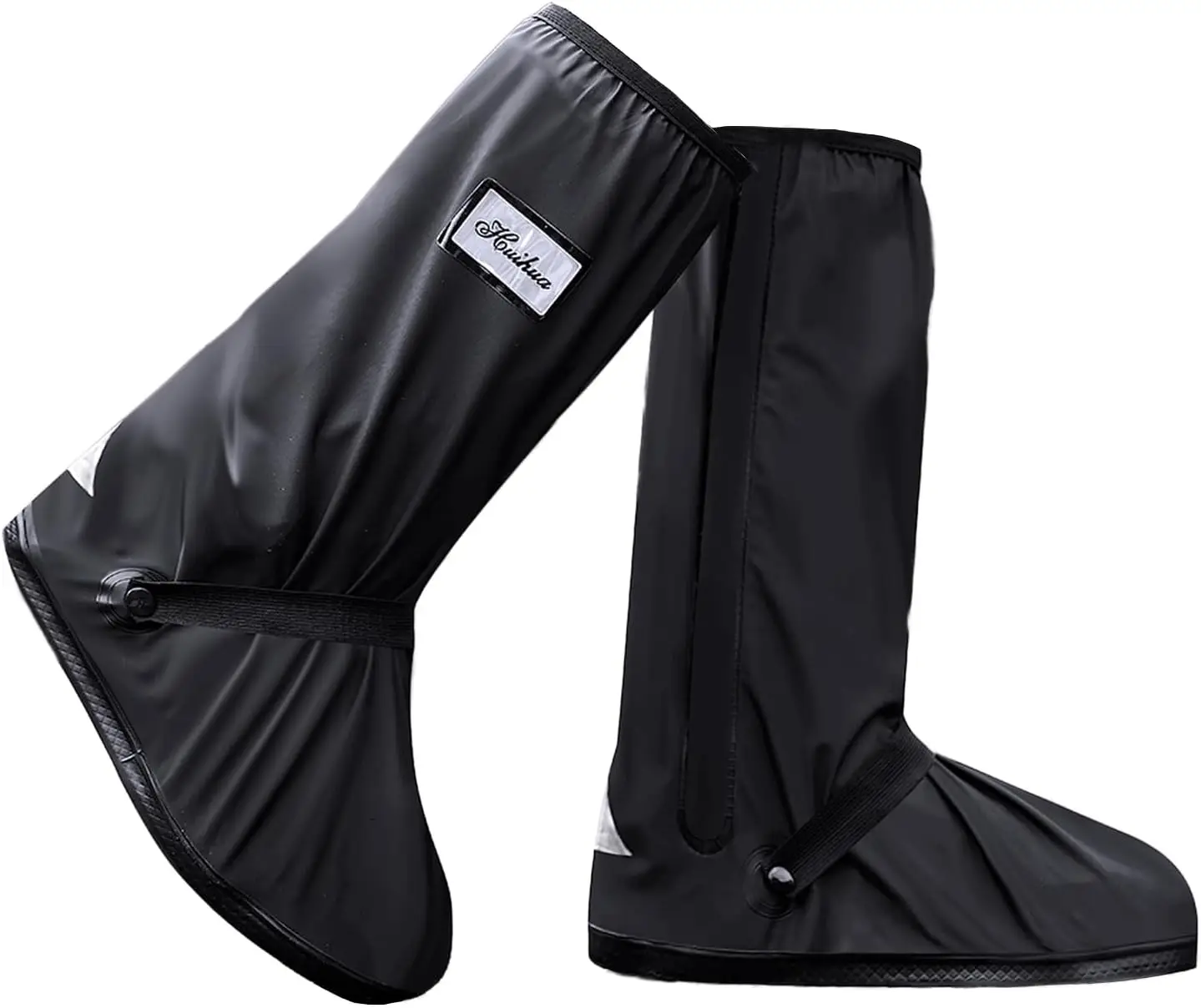 Black Waterproof Rain Boot Shoe Cover with Reflector for Outdoor Activities
Black Waterproof Rain Boot Shoe Cover with Reflector for Outdoor Activities