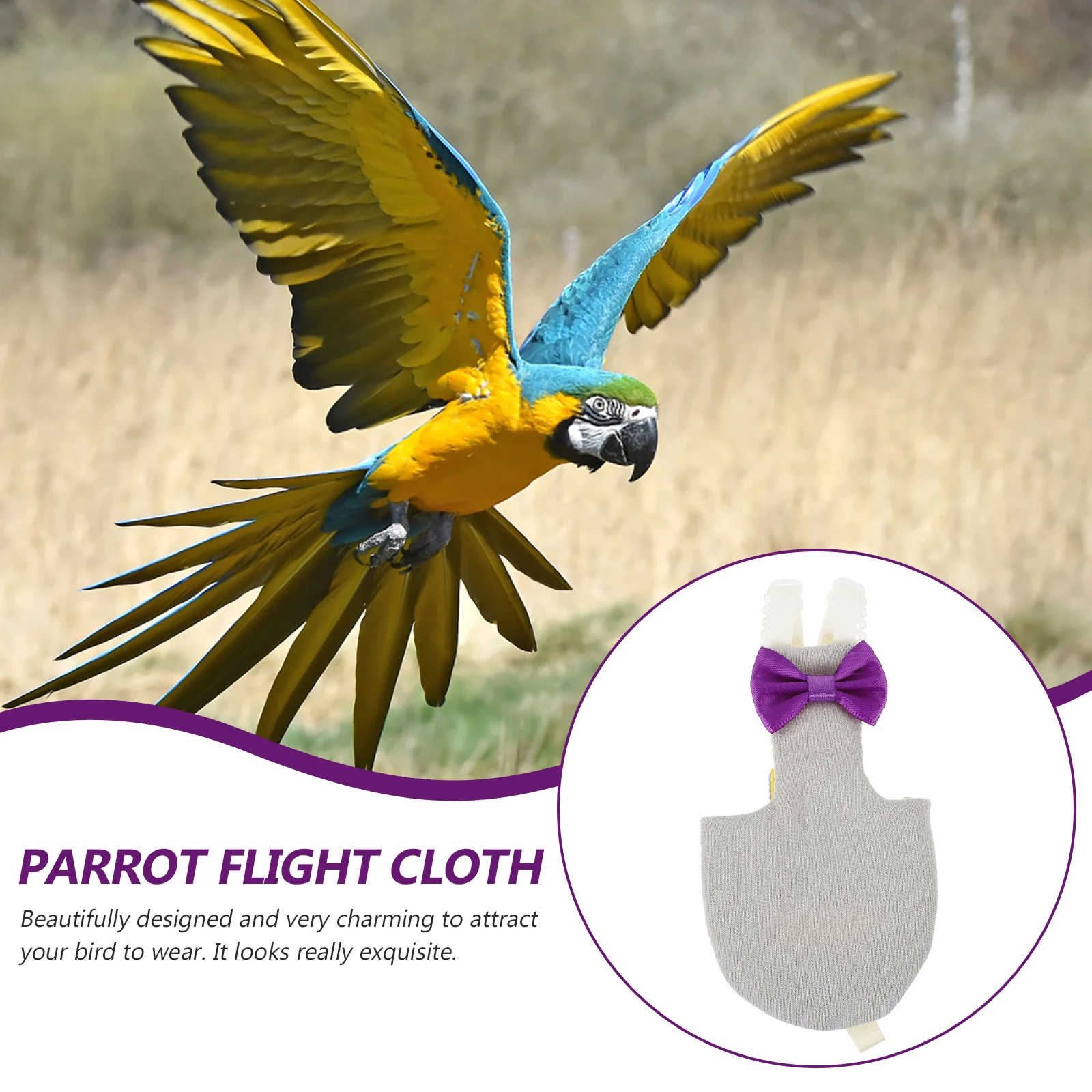 Flight Diapers Light Grey Outdoor Flying Clothes Reusable Parrot Costume Stylish Parakeet Accessories Creative
Flight Diapers Light Grey Outdoor Flying Clothes Reusable Parrot Costume Stylish Parakeet Accessories Creative