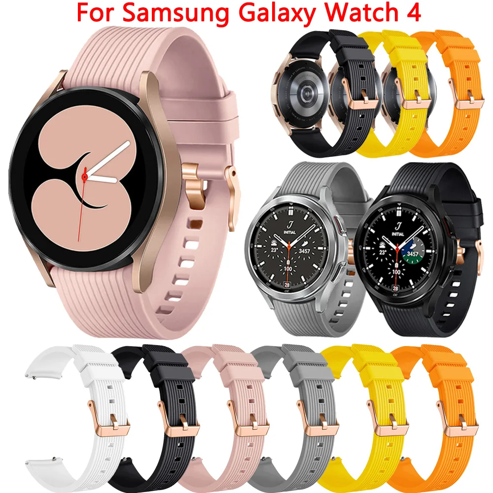 Silicone Strap Bands for Samsung Galaxy Watch 4 40mm 44mm Bracelet Watch4 Classic 42mm 46mm Sport Belt 20mm Smartwatch Watchband
Silicone Strap Bands for Samsung Galaxy Watch 4 40mm 44mm Bracelet Watch4 Classic 42mm 46mm Sport Belt 20mm Smartwatch Watchband