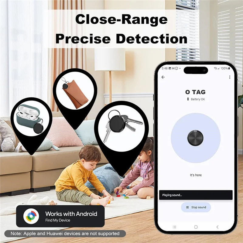 Bluetooth-трекер ABGI для Android, локатор идентификации работает с приложением Find My Device, поиском ключей и локатором предметов для кошелька
Bluetooth-трекер ABGI для Android, локатор идентификации работает с приложением Find My Device, поиском ключей и локатором предметов для кошелька