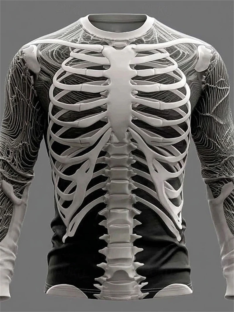 2025 New Halloween Skeleton Print Long Sleeve T-Shirt For Men Gothic Trendy Streetwear Hip Hop Party Cosplay Costume Tees Fall
2025 New Halloween Skeleton Print Long Sleeve T-Shirt For Men Gothic Trendy Streetwear Hip Hop Party Cosplay Costume Tees Fall