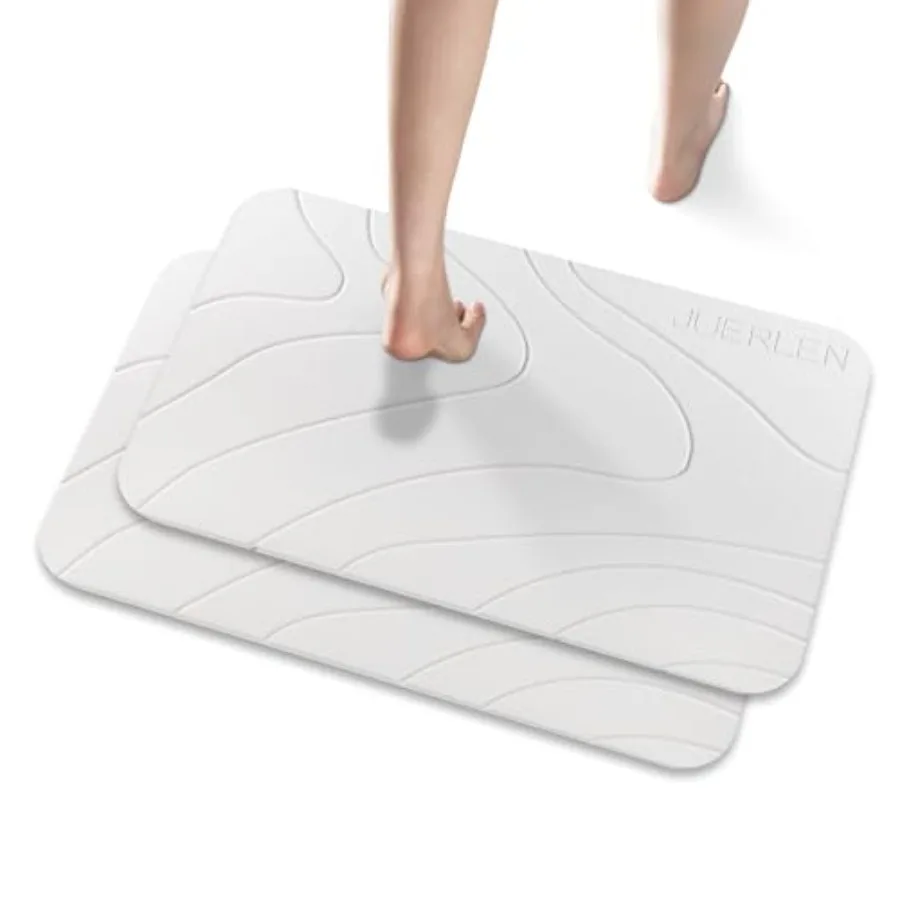 Набор из 2-х ковриков для душа из диатомитовой земли, нескользящие, супервпитывающие, быстросохнущие, для ванной комнаты и душа
Набор из 2-х ковриков для душа из диатомитовой земли, нескользящие, супервпитывающие, быстросохнущие, для ванной комнаты и душа