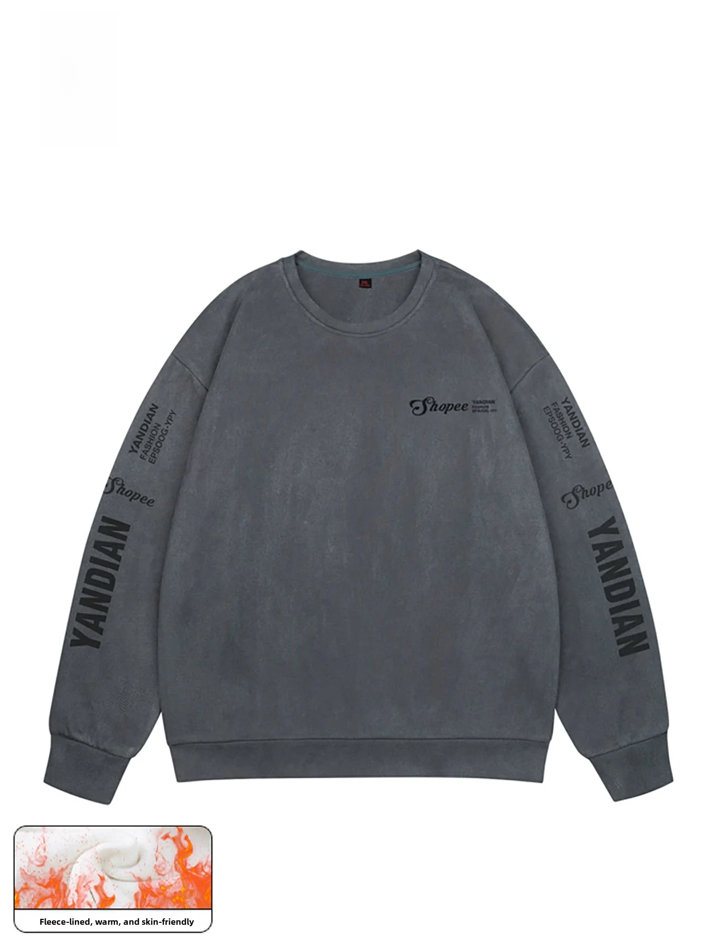 Narino Trendy Brand Men's Suede Sweatshirt Autumn Winter New American Print Thickened round Neck Base Shirt Fashion Urban Style
Narino Trendy Brand Men's Suede Sweatshirt Autumn Winter New American Print Thickened round Neck Base Shirt Fashion Urban Style