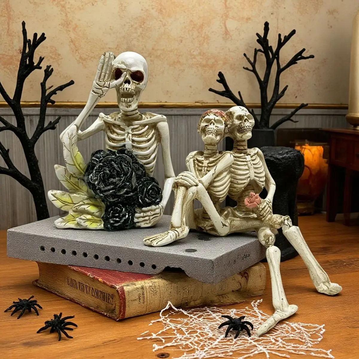 Halloween Skull Statue Decor Model Humanoid Skeleton Decorative Props Haunted House Home Bedroom Balcony Party Ornament
Halloween Skull Statue Decor Model Humanoid Skeleton Decorative Props Haunted House Home Bedroom Balcony Party Ornament